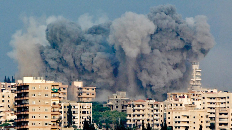 مشهد من الغزو الإسرائيلي للبنان.  غيتي (أرشيفية)