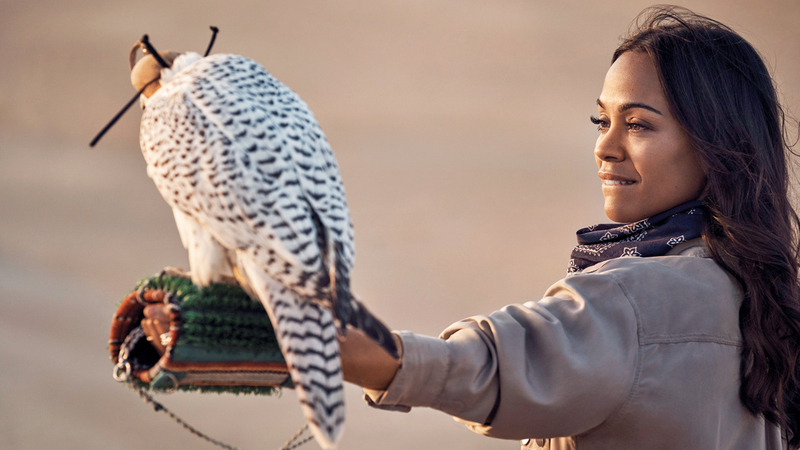 الممثلة ورائدة الأعمال زوي سالدانا. من المصدر