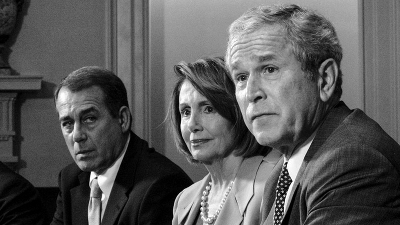بيلوسي انتقدت سياسة جورج بوش بشدة. أرشيفية