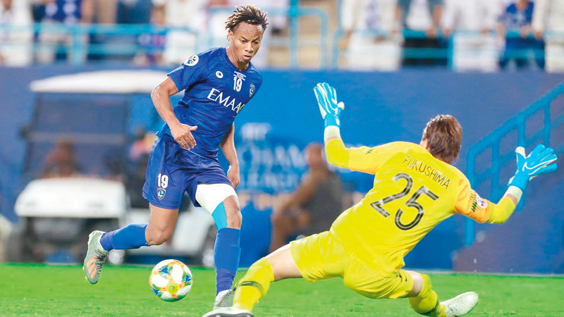 كاريلو سجل هدف الفوز للهلال في لقاء الذهاب. من المصدر