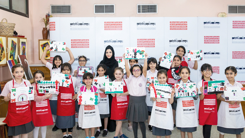 الورشتان نُظمتا ضمن مبادرة الفن في المدارس. من المصدر