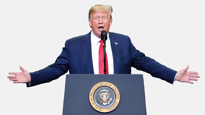 ترامب اعتمد سياسة واضحة ومبسطة تجاه ناخبيه. أرشيفية