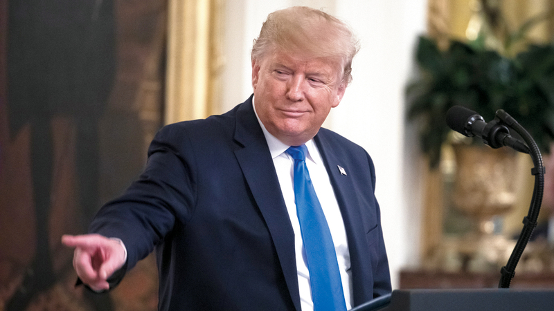 ترامب قال في وقت  لاحق إنه معجب برده  على ترودو عندما قال إنه بوجهين. يو.بي.آي