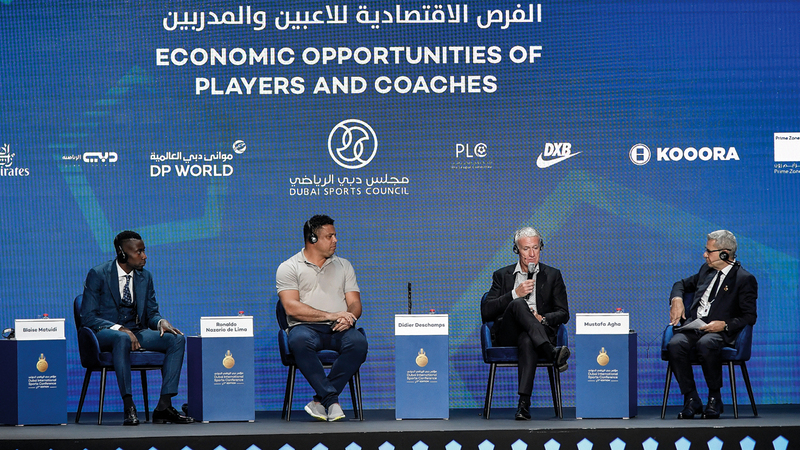 النسخة الـ14 من مؤتمر دبي الرياضي تقام في قاعة الجوهرة بمدينة جميرا. من المصدر