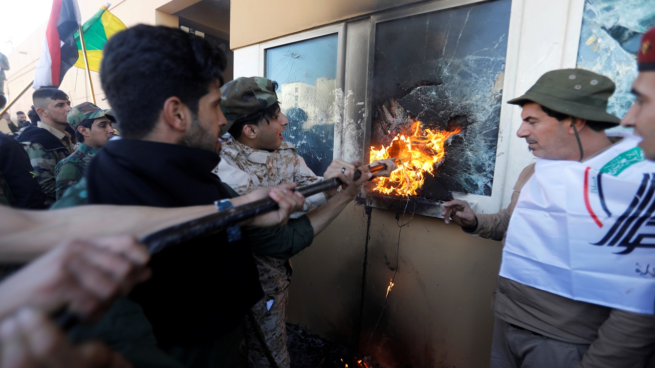 اقتحام السفارة الأميركية في بغداد.