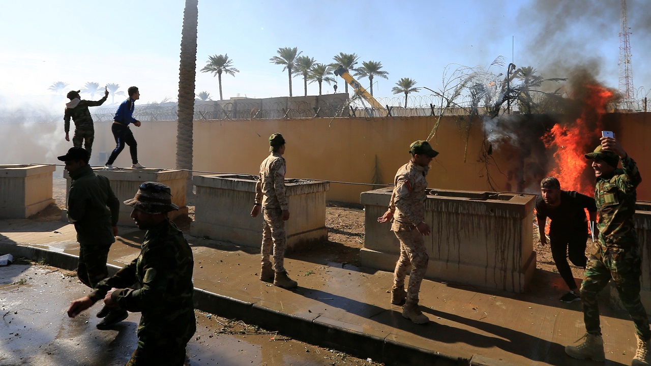 اقتحام السفارة الأميركية في بغداد.