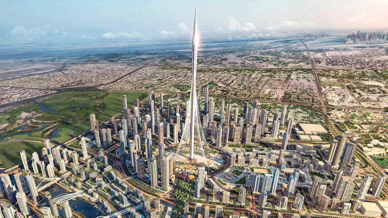 برج خور دبي أعلى بناء في العالم. أرشيفية