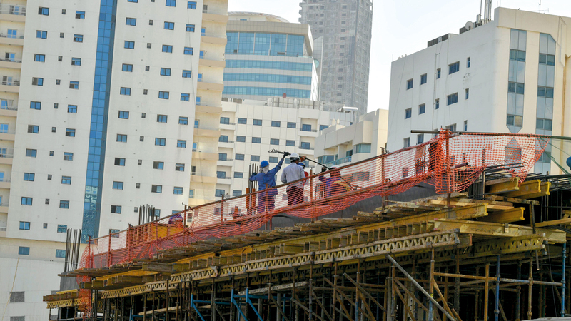 شرطة الشارقة أطلقت حملة توعية موسعة بشأن حماية المباني قيد الإنشاء.تصوير:أشوك فيرما