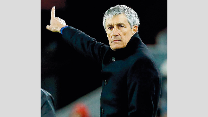 المدرب الجديد كيكي سيتيين بدأ قيادة برشلونة على طريقة محبوب البارسا غوارديولا.