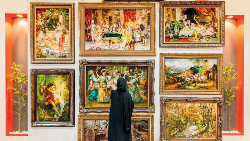 يتميّز معرض واحة السجاد باحتوائه على عدد من قطع السجاد التاريخية والفريدة من نوعها. الإمارات اليوم