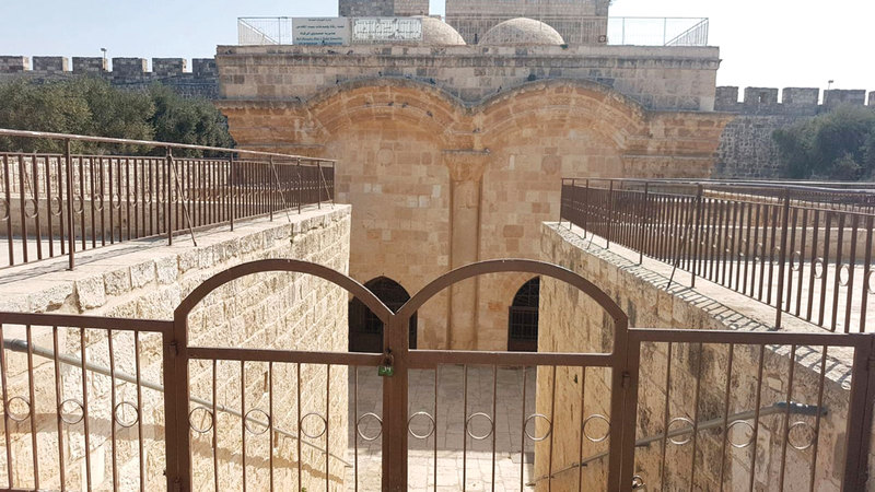 إسرائيل تهدف إلى فرض السيطرة المكانية على مصلى باب الرحمة في المسجد الأقصى المبارك.  أرشيفية