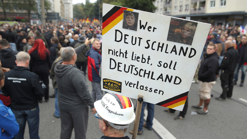 مسيرة لليمين المتطرف ضد المهاجرين. أرشيفية