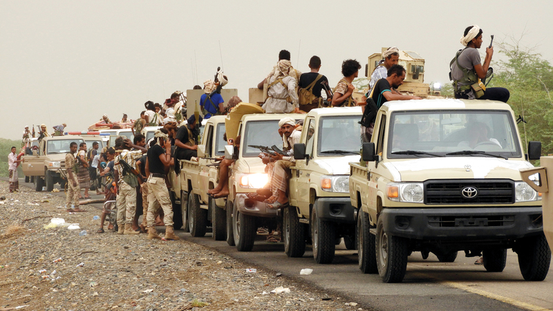 قوات الشرعية اليمنية كبّدت الميليشيات الحوثية خسائر فادحة في جبهات عدة. ■ أرشيفية