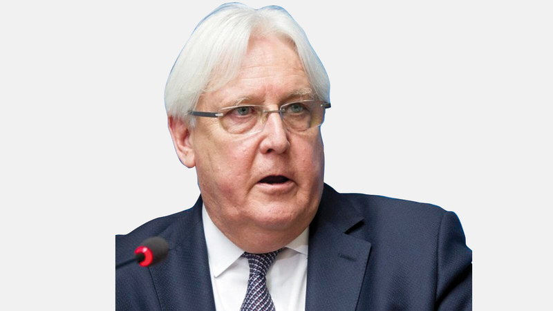 غريفيث وصل إلى مطار صنعاء على متن طائرة أممية في زيارة تستغرق يومين. أرشيفية