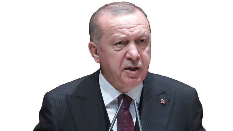 أردوغان يصبو إلى بعث أمجاد تركيا لكن بثمن. أ.ف.ب