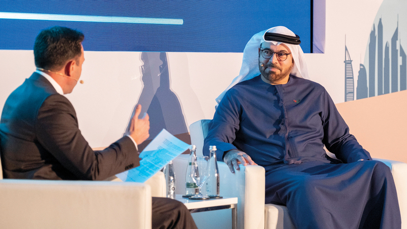 القرقاوي أكد أن دبي أصبحت مركزاً عالمياً لتصميم قطاعات اقتصادية جديدة. من المصدر