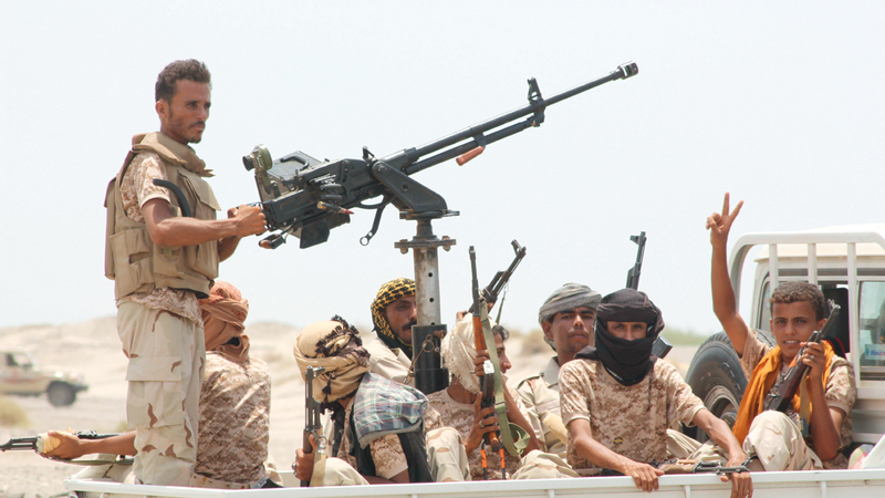 القوات اليمنية حققت انتصارات على حساب الميليشيات في الجوف ومأرب. ■ أ.ف.ب