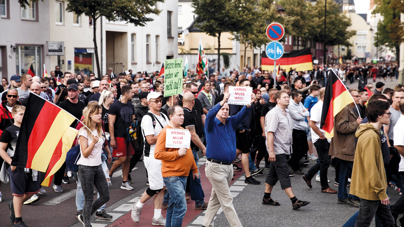 حزب البديل دعا إلى «خروج» ممكن لألمانيا من الاتحاد الأوروبي. غيتي
