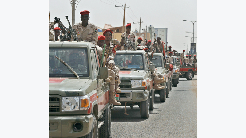 قوات الدعم السريع هي الأقوى في السودان.  أ.ب