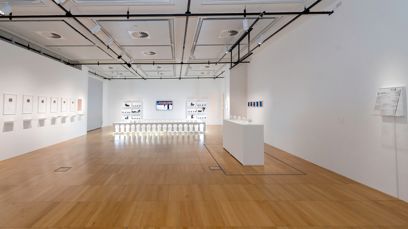 معرض انتماء يفتح أبوابه للزوار في جامعة نيويورك أبوظبي. ■ من المصدر