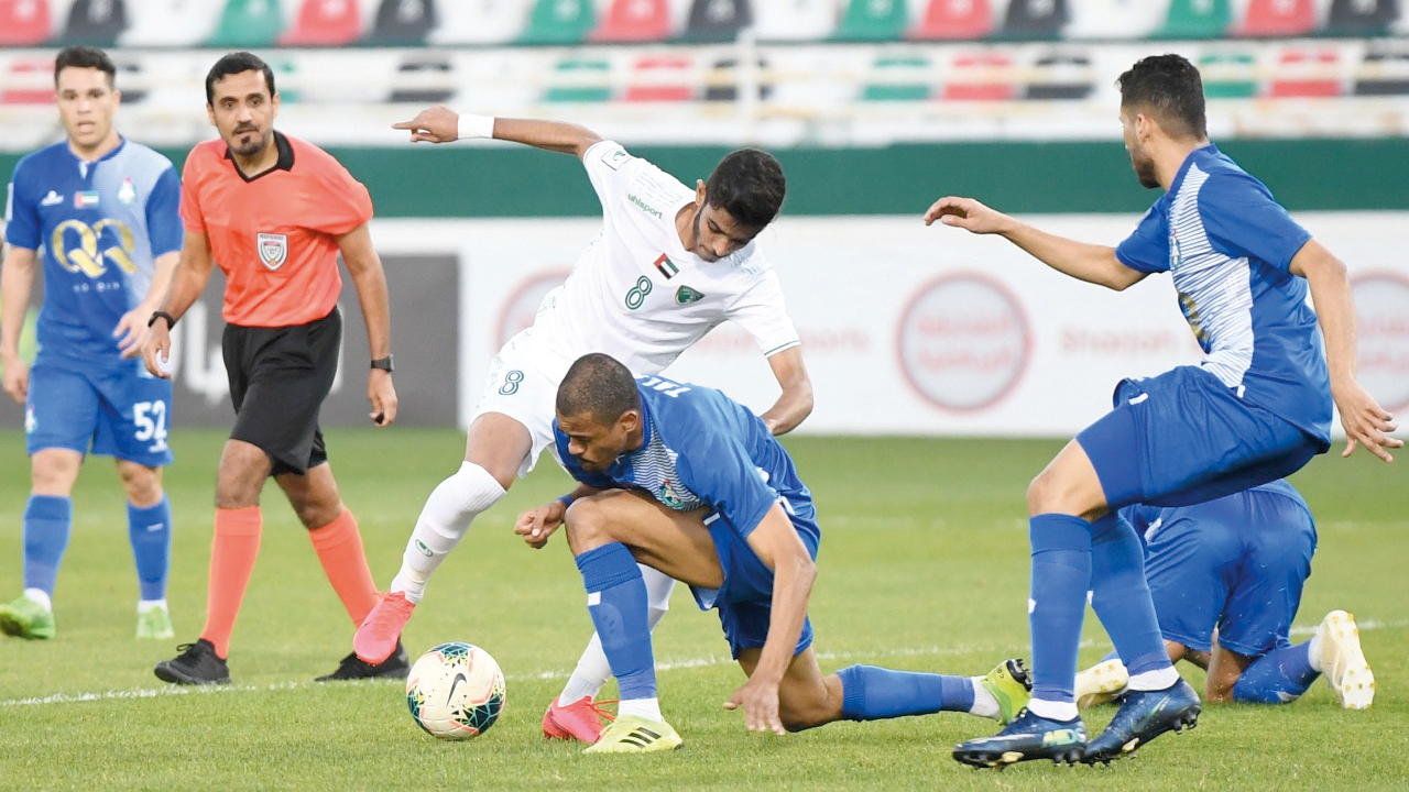 فريق الإمارات فاجأ العربي وأذهل المراقبين بـ «ريمونتادا» لا تُصدق.■من المصدر