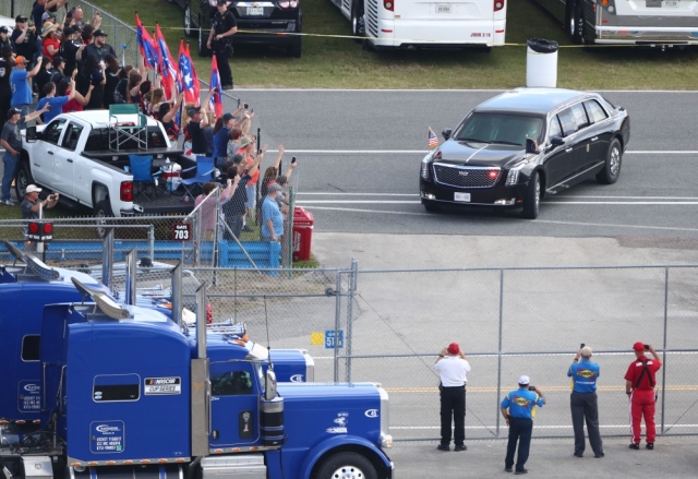 Watch Trump Enters The Daytona 500 Race Showcasing His Limousine Teller Report