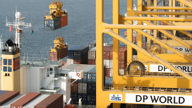 «موانئ دبي العالمية» أكدت أنها تركز حالياً على دعم عملية التحول في المجموعة.  أرشيفية