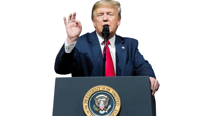 ترامب يطمئن أنصاره بالفوز ويواصل هجومه على المرشحين الديمقراطيين. ■ إي.بي.إيه