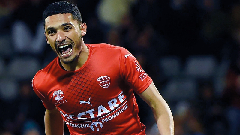 نجم نيم الفرنسي ياسين بن رحو يمتلك مقومات فنية عالية.  أ.ف.ب