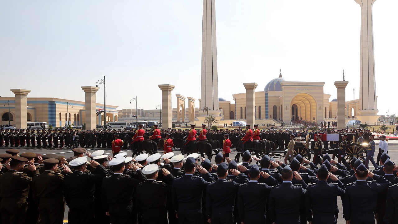 جنازة حسني مبارك. (إي. بي. إيه)