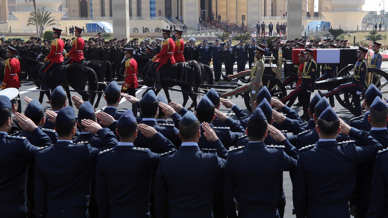 جنازة حسني مبارك. (إي. بي. إيه)