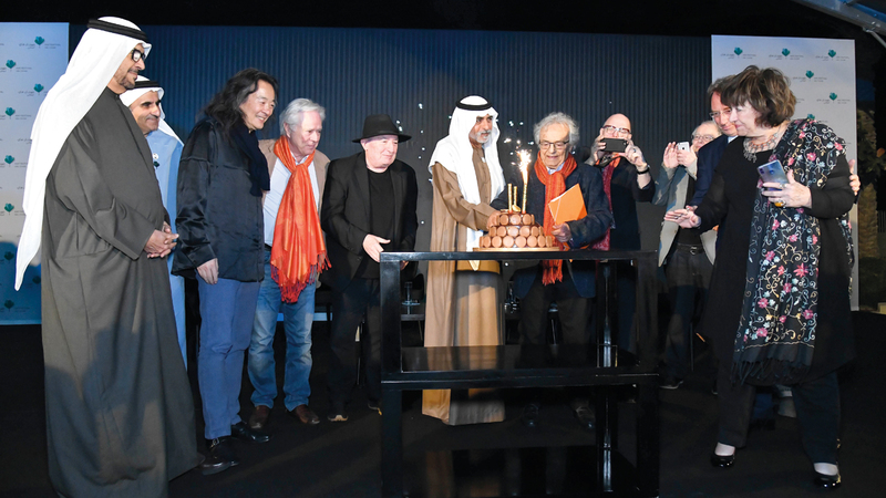 نهيان بن مبارك حضر احتفالية المهرجان بأدونيس. من المصدر