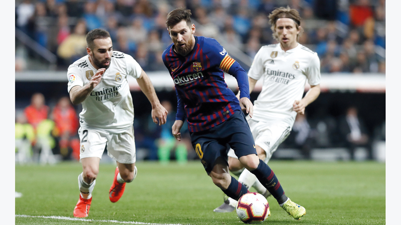 ميسي الخطر الأكبر على شباك الريال. أرشيفية