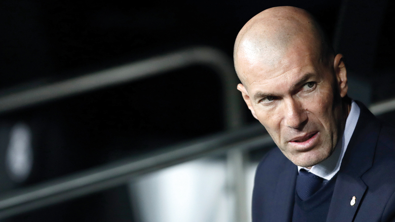 زيدان لا يريد صدمة جديدة. أ.ب