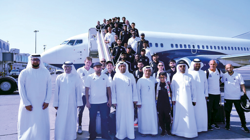 فريق الشارقة سافر بطائرة خاصة قبل أن تُؤجل المباراة. من المصدر