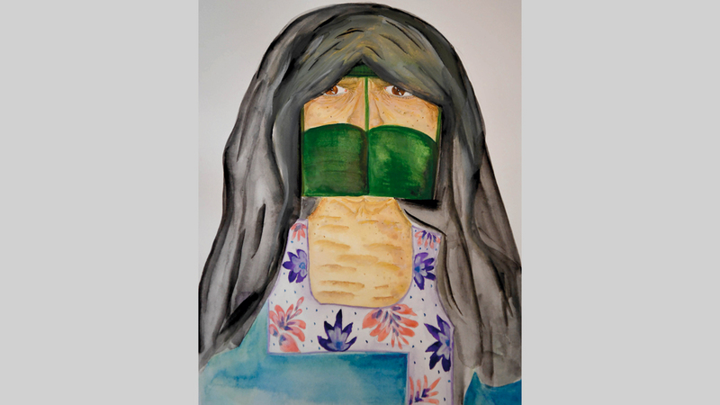 تتميز رسومات ميثاء هزاع الكرتونية بروح الطرافة والابتكار في آن واحد. تصوير: إريك أرازاس