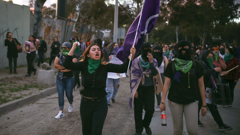 يجد احتجاج النساء الدعم من الحكومة والكثير من جهات العمل. أرشيفية