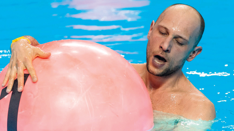 البولندي ماتيوس جان مالينا في المركز الأول في فئة المحترفين. من المصدر