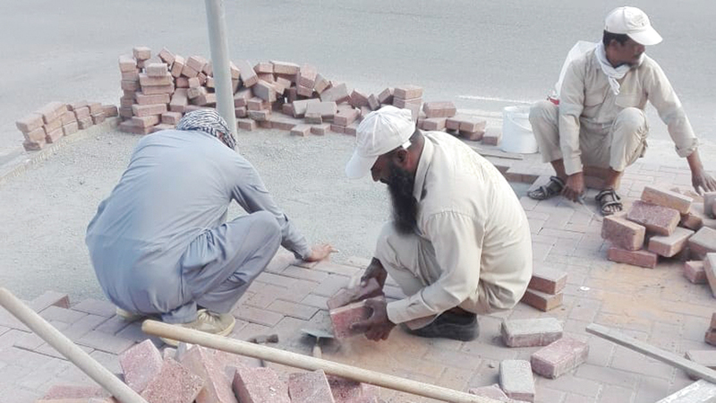 أثناء العمل.