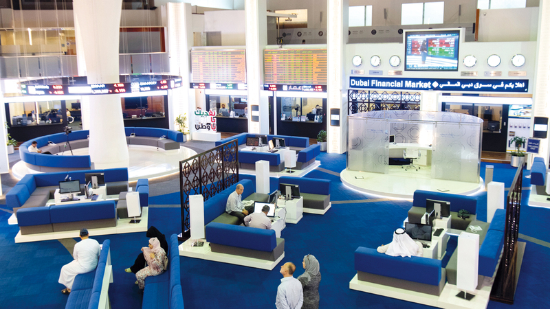 سوق دبي المالي ارتفع بنسبة 2.85% إلى 1819 نقطة. ■ الإمارات اليوم
