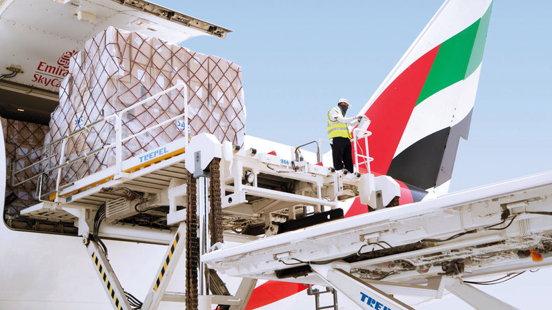 &laquo;طيران الإمارات&raquo; أكدت أنها تدعم تدفق السلع الأساسية والتجارة.  أرشيفية