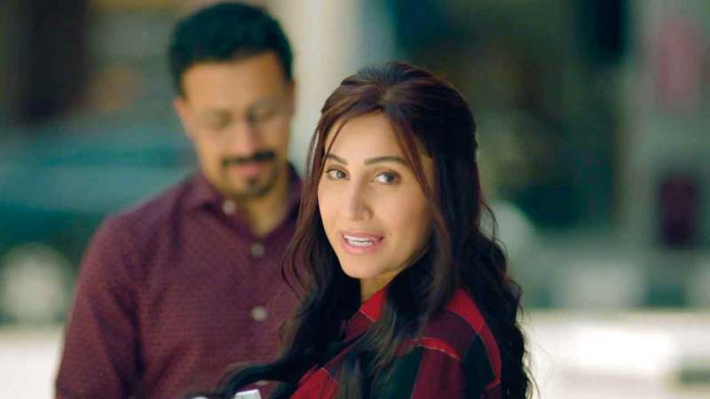 من مسلسل «لعبة النسيان» الذي يشارك في السباق الرمضاني.  أرشيفية