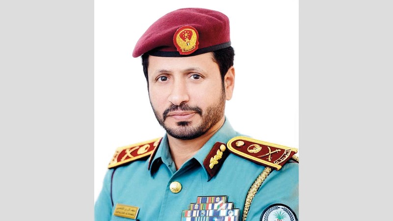 اللواء سيف الشامسي: &laquo;12 شخصاً أصيبوا بإصابات بسيطة في الحريق وتعافوا في اليوم نفسه&raquo;.