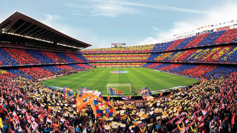 برشلونة يتمتع بشعبية جارفة عالمياً. أرشيفية