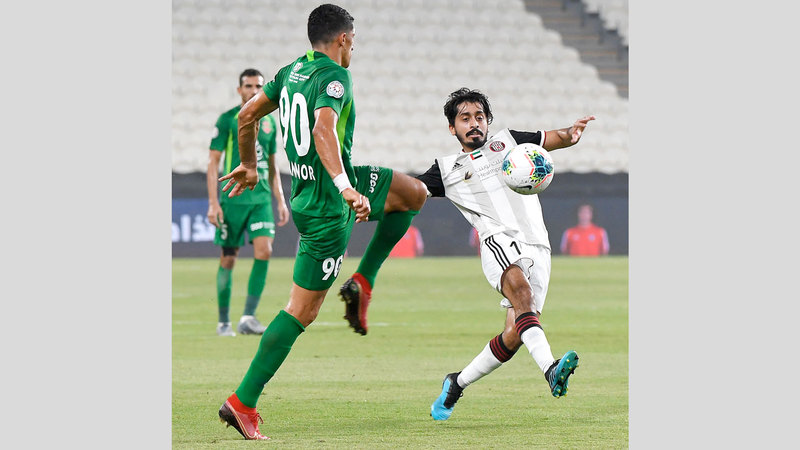 خلفان مبارك مرشح للانتقال إلى العين في الانتقالات الصيفية. تصوير: إريك أرازاس