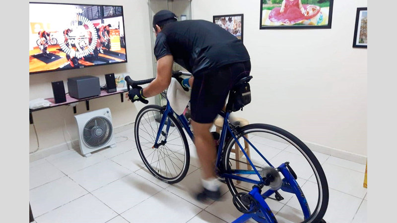 البطولة تشجّع على ممارسة النشاط الرياضي في المنزل.   من المصدر