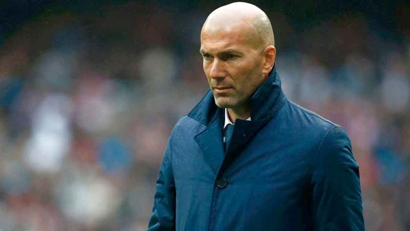 مدرب ريال مدريد زين الدين زيدان.  أ.ف.ب
