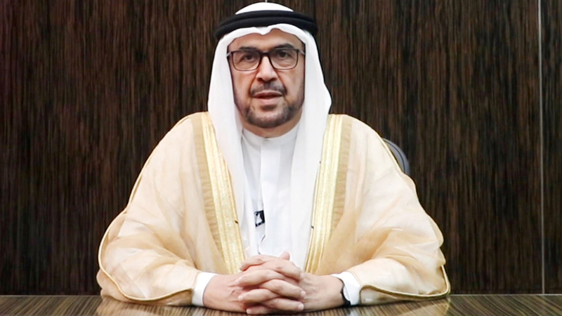 رئيس الجامعة سعيد غباش.  وام