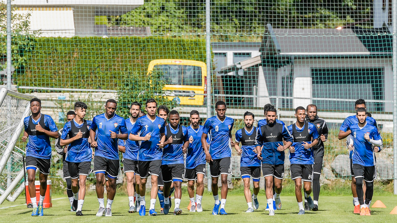 الفترة المقبلة ستشهد عودة اللاعبين إلى التدريبات الجماعية.  الإمارات اليوم