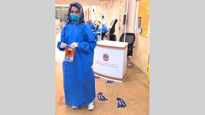 إسراء انضمت إلى «الإمارات تتطوع» لرد الجميل إلى الدولة.    من المصدر